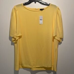 Ann Taylor Yellow Relaxed Blouse